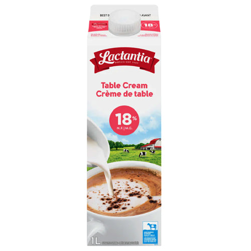 Lactantia 18% Table Cream 1L
