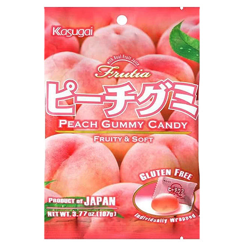 Kasugai Peach Gummy Candy 102g