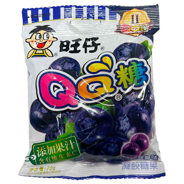 Hot Kid Want Want QQ Gummy Candy-Blueberry Flavour 70g