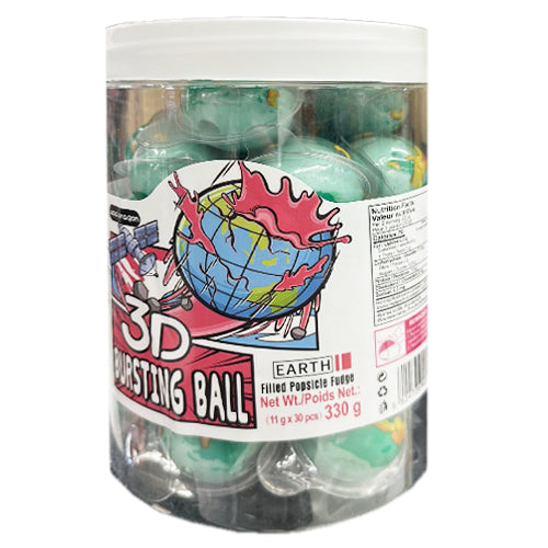 Earth 3D Bursting Ball Gummy Soft Candy 330g