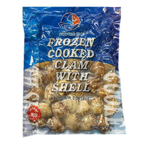 Supreme Fish Frozen Cooked Clam with Shell 450g