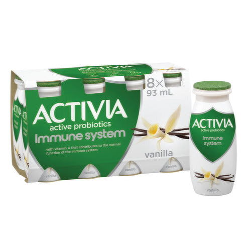 Activia Probiotics Yogurt Drink Immune System Vanilla 8X93ML