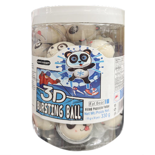 Fat Bear 3D Bursting Ball Gummy Soft Candy 330g