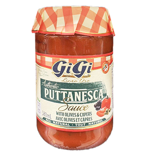 Gigi Puttanesca Sauce with Olives & Capers 580ml
