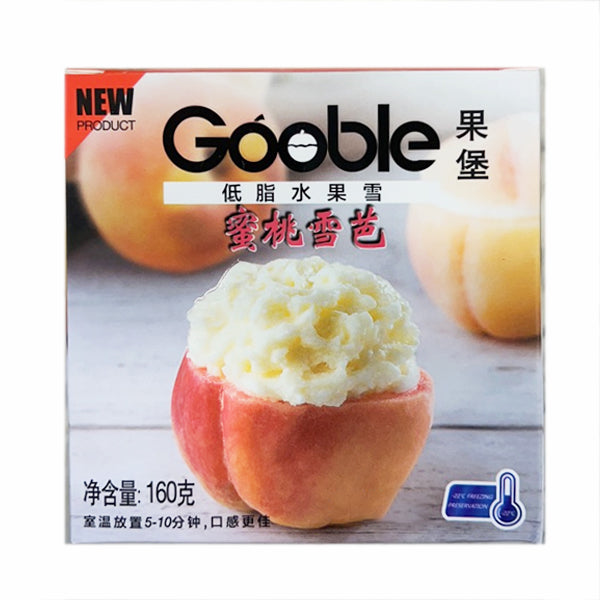 Gooble Low Fat Fruit Snow-Peach Sherbet 160g