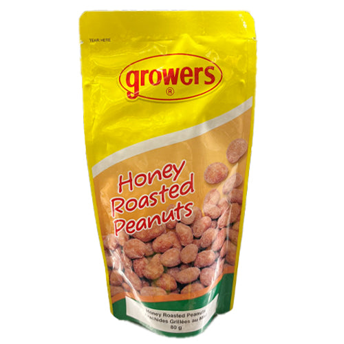Growers Honey Roasted Peanuts 80g