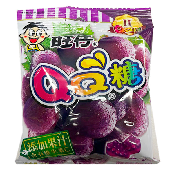 Hot Kid Want Want QQ Gummy Candy-Grape Flavour 70g