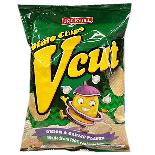 Jack n' Jill Vcut Potato Chips-Onion & Garlic Flavor 60g