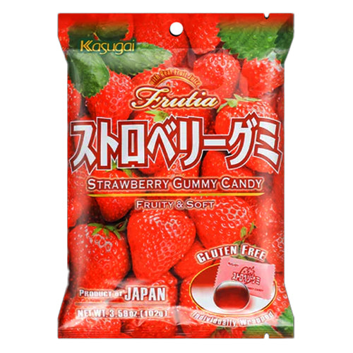 Kasugai Strawberry Gummy Candy 102g