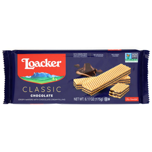 Loacker Wafer Cookies-Classic Chocolate 175g