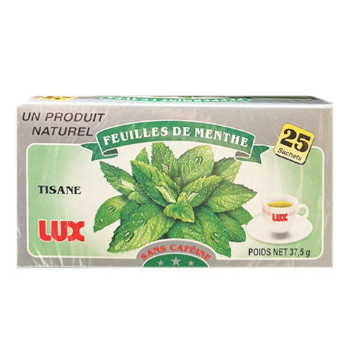 Lux Peppermint Leaf Tea - Caffeine Free 25 Tea bags