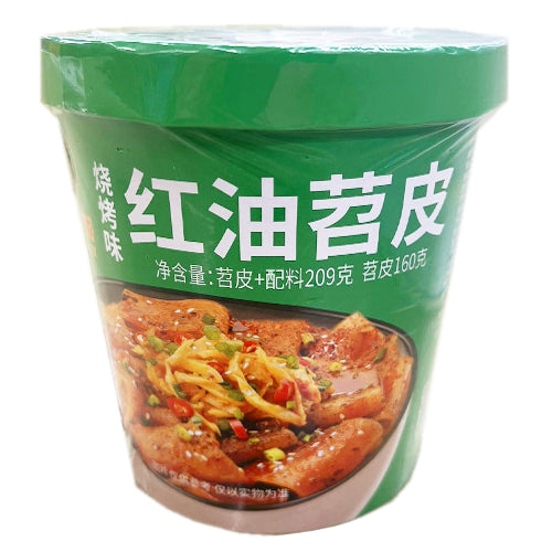 MLJ Instant Sweet Potato Noodle with Red Oil, Barbecue Flavor 209g