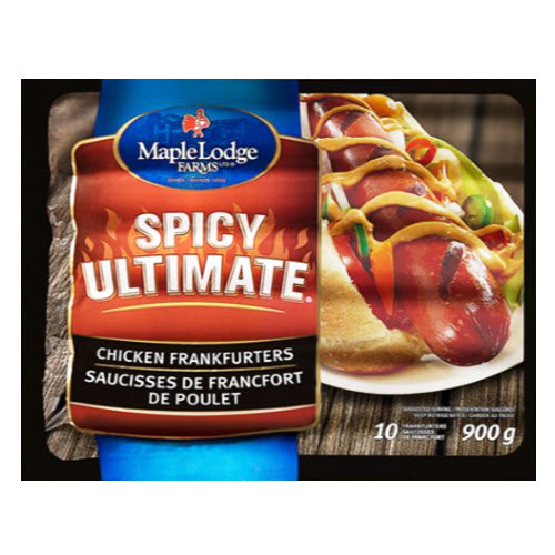 Maple Lodge Farms Spicy Ultimate Frankfurters 900g