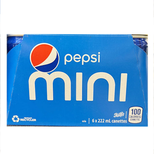 Mini Pepsi Soft Drink 6 X 222ml