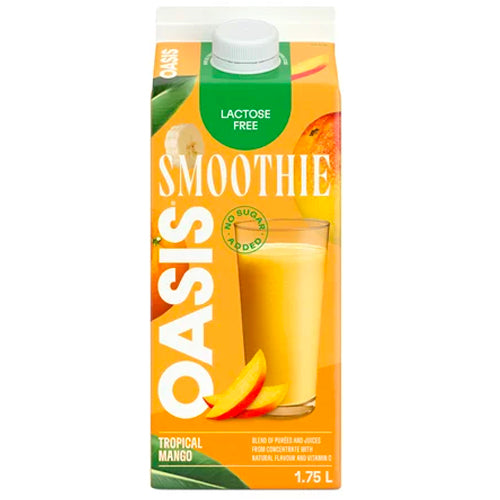Oasis Smoothie Lactose Free-Tropical Mango 1.75L