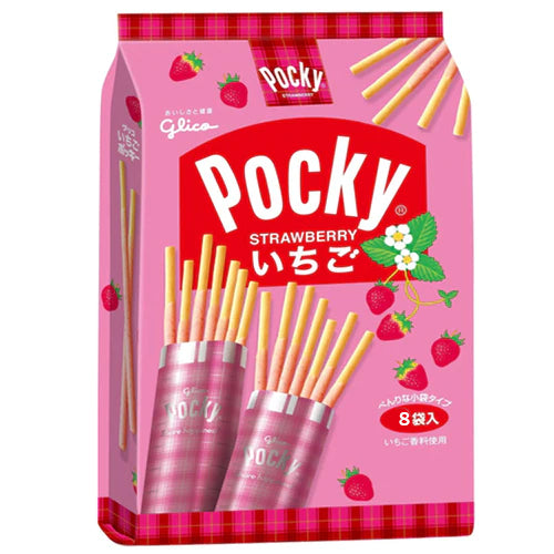 Pocky Biscuit Sticks Strawberry 8 pack