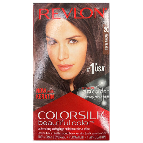 Revlon Colorsilk Beautiful Color Hair Color - 20 Brown Black