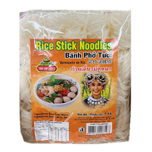 Thai Top Choice Rice Stick Noodles Banh Pho Tuoi 1kg-Thick