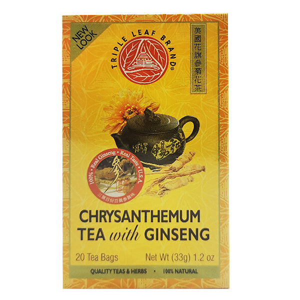 Triple Leaf Brand Chrysanthemum Tea with Ginseng 20 Tea bags