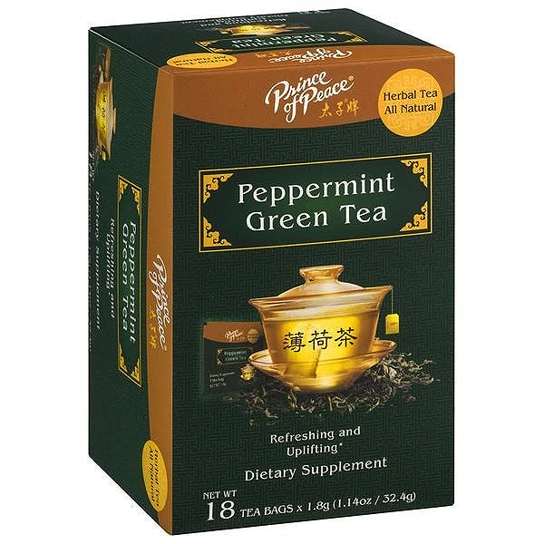 Prince Of Peace Peppermint Green Tea 18 Tea Bags