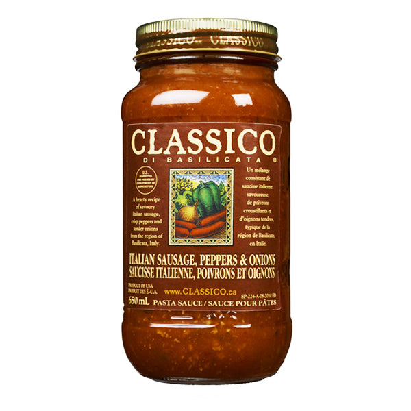 Classico Italian Sausage, Peppers & Onions Pasta Sauce 650ml