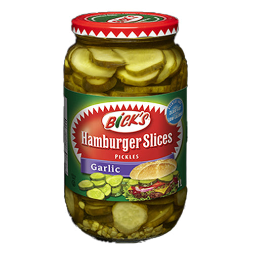 Bick's Hamburger Slices Pickles-Garlic 1L