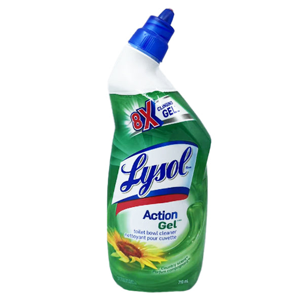 Lysol Toilet Bowl Cleaner Action Gel-Country Scent 710ml
