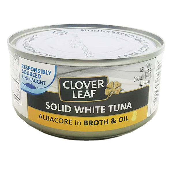 Clover Leaf Solid White Tuna in Broth&Oil 170g