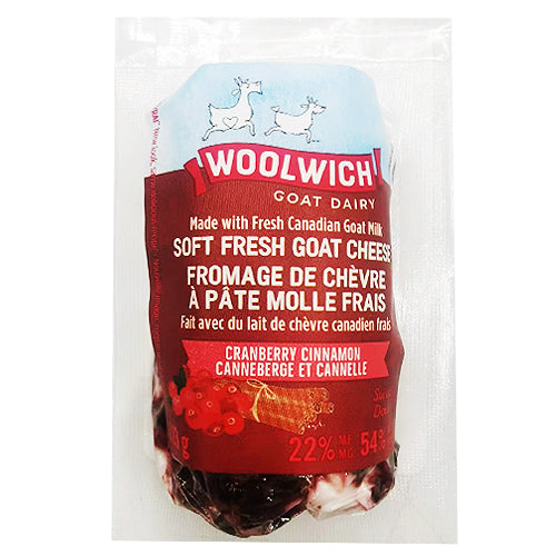 Woolwich Soft Fresh Goat Cheese-Cranberry Cinnamon 113g