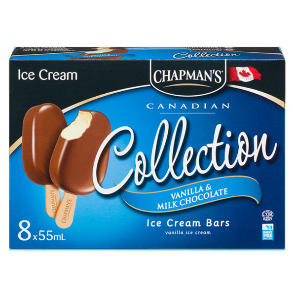 Chapman's Ice Cream Collection-Vanilla&Milk Chocolate 55ml*8