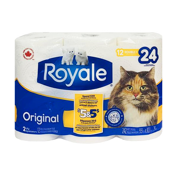 Royale Bathroom Tissues 12 Double