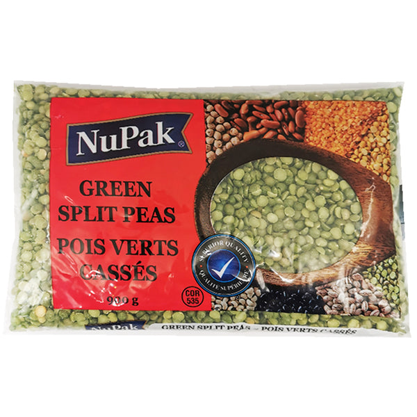NUPAK Green Split Peas 900g