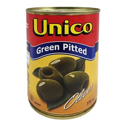 Unico Green Pitted Olives 375ml