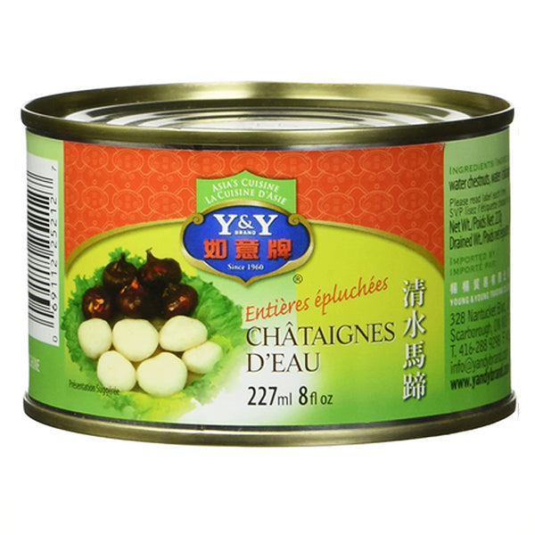 Y&Y Whole Peeled Water Chestnut 227ml
