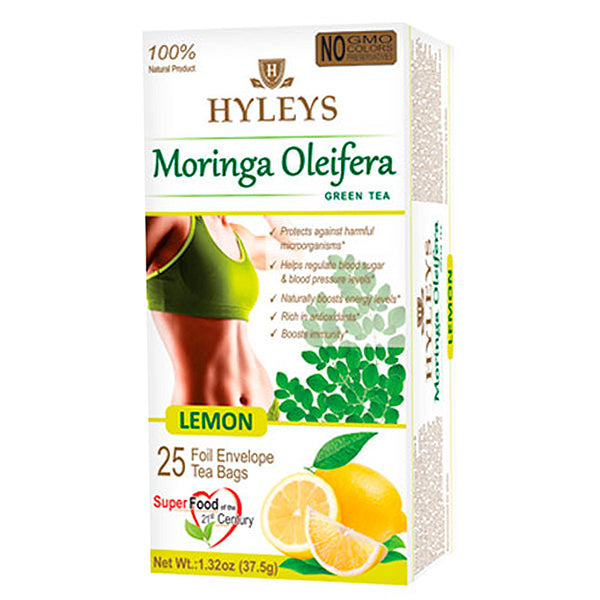 Hyleys Moringa Oleifera Green Tea 25 Tea Bags