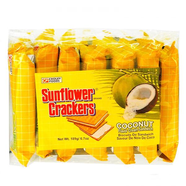 CF Sunflower Crackers-Coconut 189g