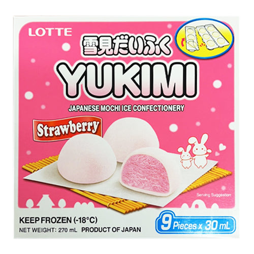 Lotte Yukimi Strawberry Tea Ice Cream 270g