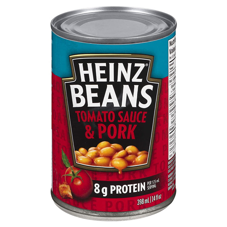 Heinz Tomato Sauce & Pork Beans-8g Protein 398 ml