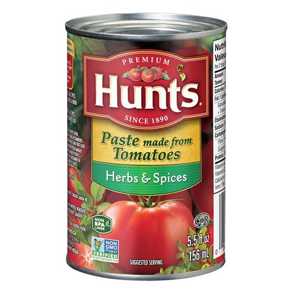 Hunts Tomato Paste-Herb & Spices 156ml