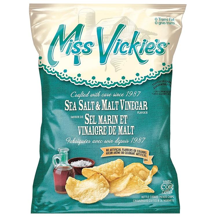 Miss Vickie's Potato Chips -Sea Salt&Malt Vinegar 200g