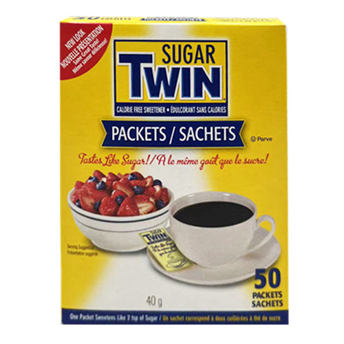 Sugar Twin Calorie Free Sweetener Packets 40g