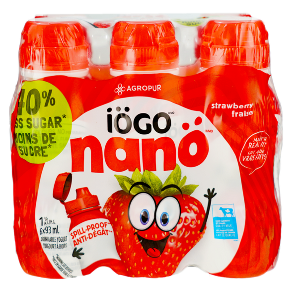 Iogo Nano Drinkable Yogurt-Strawberry 6x93ml