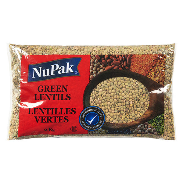 NUPAK Green Lentils 2KG