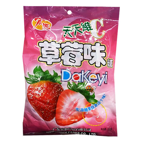 宏源草莓味夹心硬糖 350g