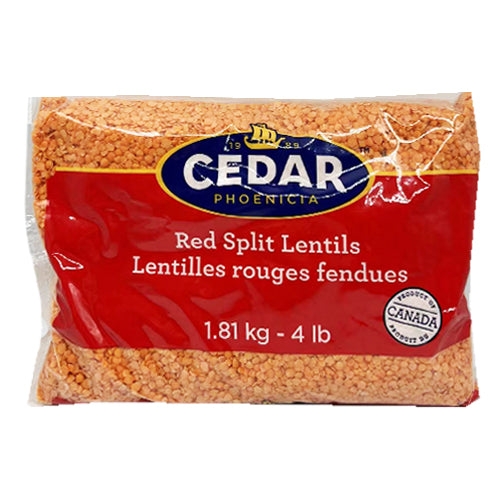 Cedar Red Split Lentils 4lb