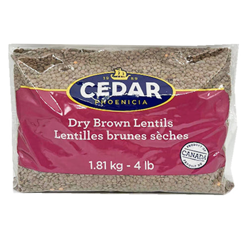 Cedar Dry Brown Lentils 4lb
