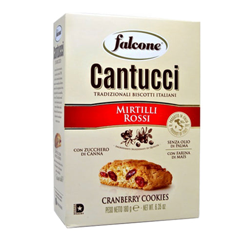 Falcone Cantucci Mirtilli Rossi Cranberry Cookies 180g