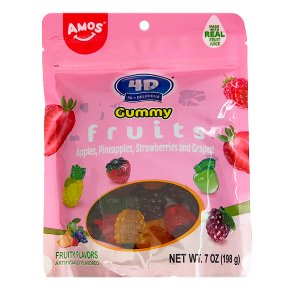 Amos Sweets 4D Gummy Fruits 198g