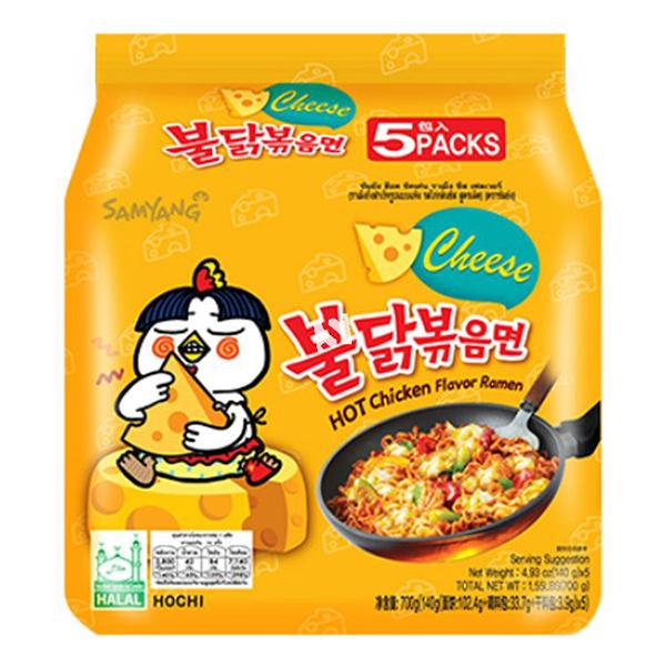 Samyang Cheese Hot Chicken Ramen 5*140g