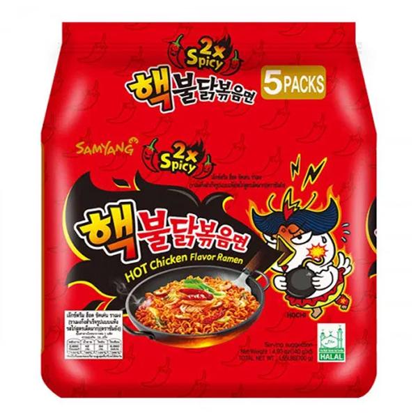 Samyang Hek Buldak Extra Spicy Roasted Chicken Ramen 140gX5